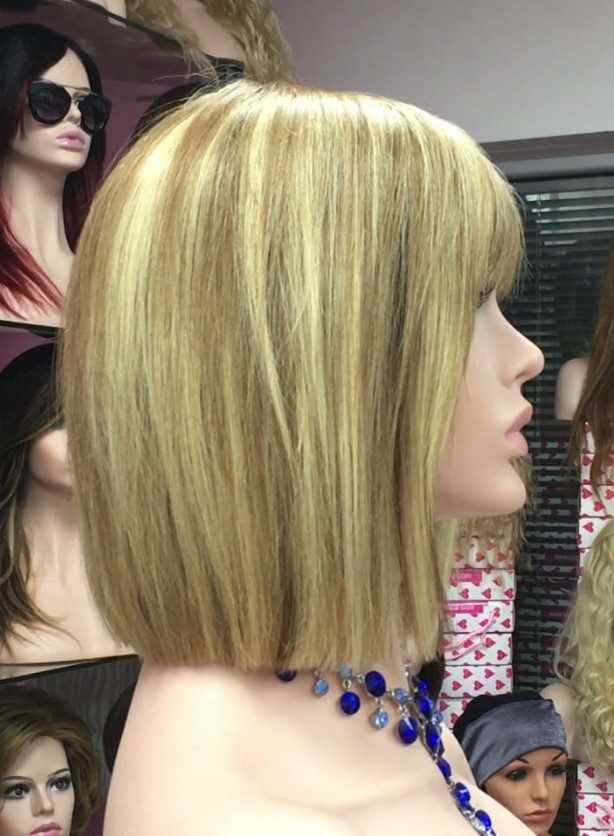 Peluca cabello natural modelo CLEO color 8H613 MAQUINA