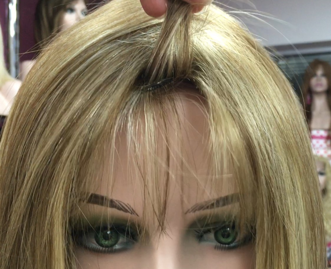 Peluca cabello natural modelo CLEO color 8H613 MAQUINA