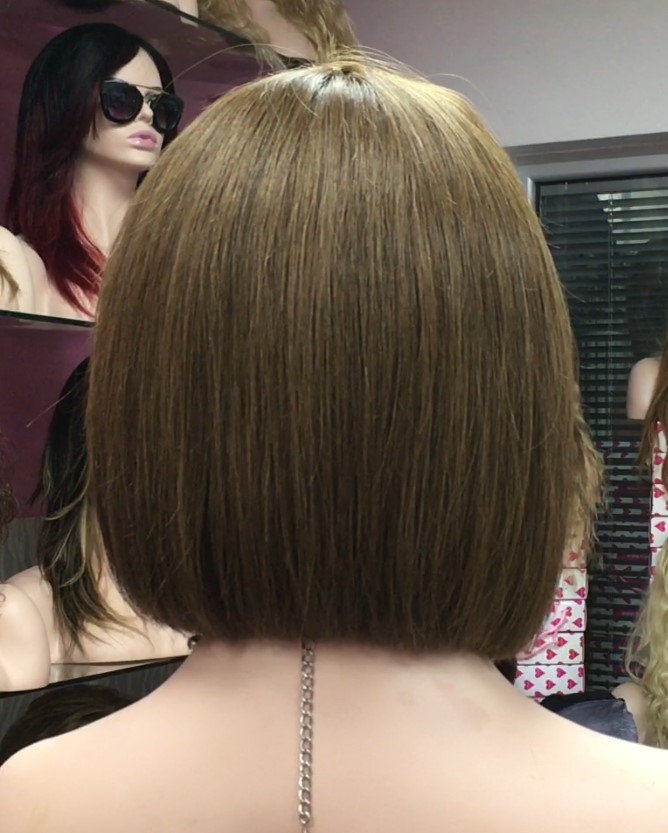 Peluca cabello natural modelo CLEO color 6 MAQUINA