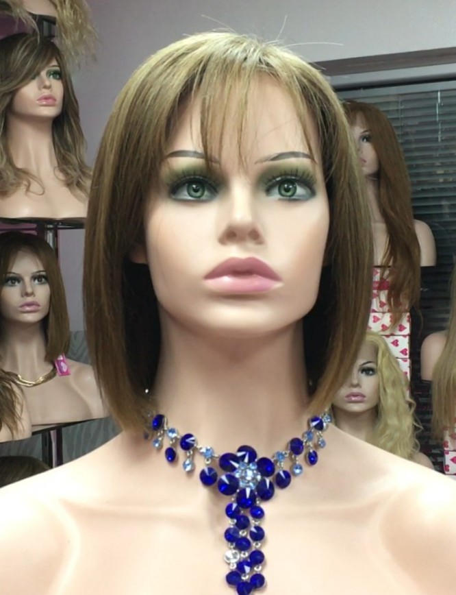 Peluca natural  CLEO color 7.1 TOP DE TUL  TRANSPARENTE