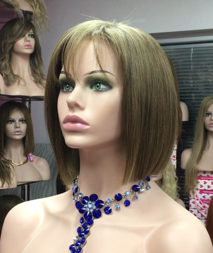Peluca natural  CLEO color 7.1 TOP DE TUL  TRANSPARENTE