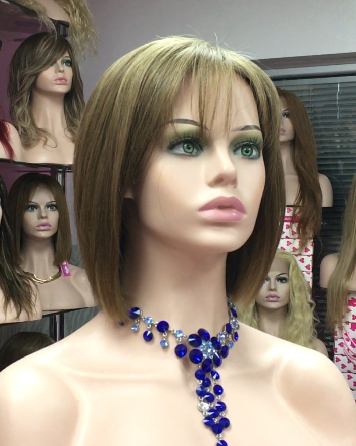 Peluca natural  CLEO color 7.1 TOP DE TUL  TRANSPARENTE