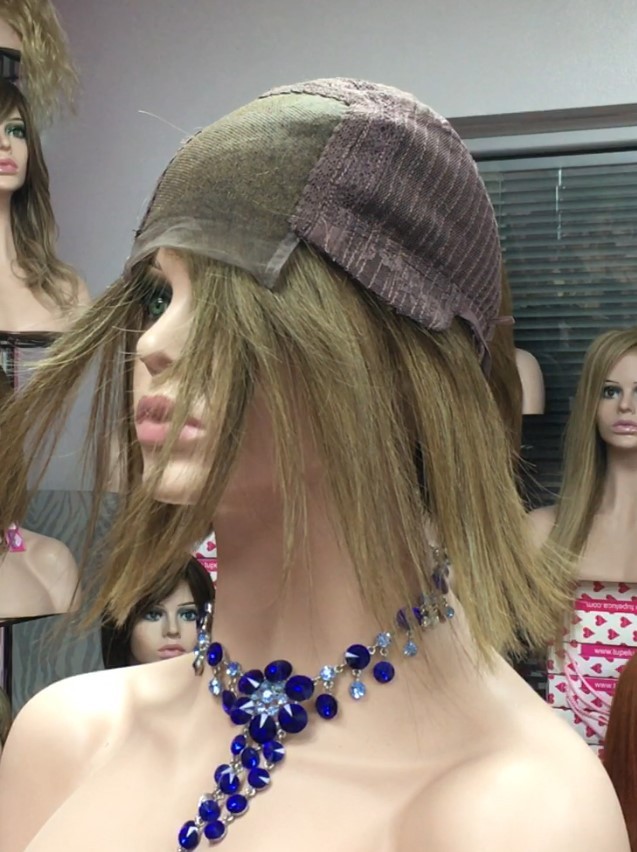 Peluca natural  CLEO color 7.1 TOP DE TUL  TRANSPARENTE