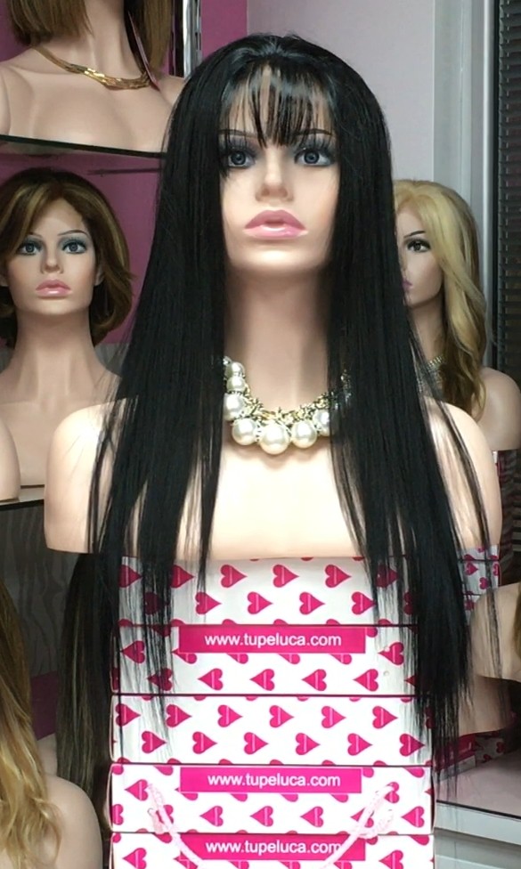 Peluca Lace Front CONCHA color 1 Star-10 Colageno