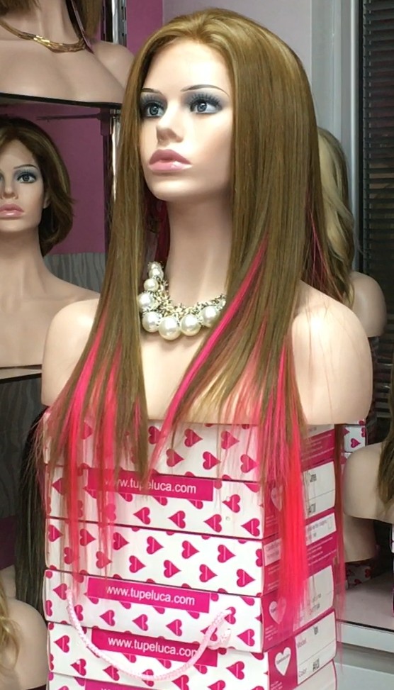 Peluca Lace Front GEMMA Color 12H88TFuxia Star-10 Colageno