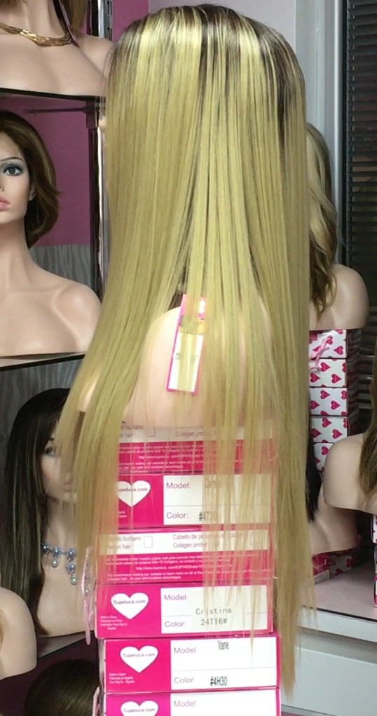Peluca Lace Front GEMMA Color 24TT6 Star-10 Colageno