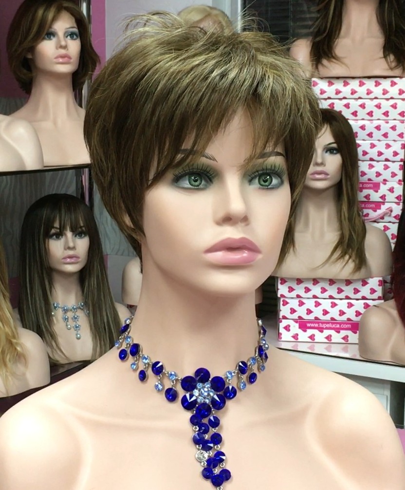 Peluca corta SANDRINE color 9H19 Star-10 Colgeno
