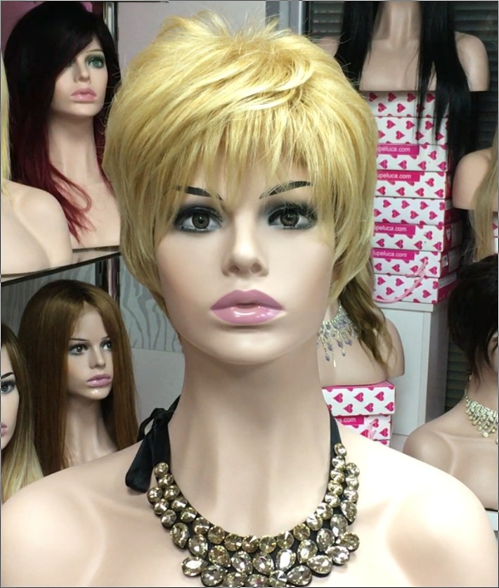 Peluca corta SANDRINE color 27T613 Star-10 Colgeno