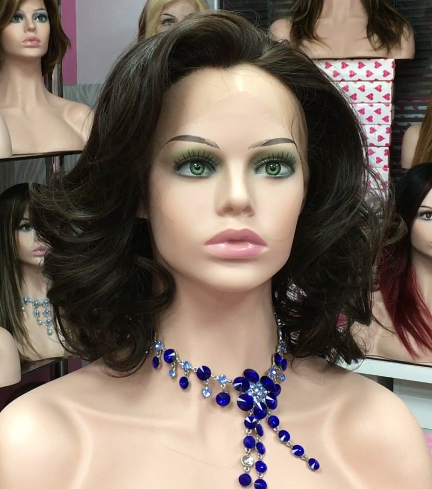 Peluca lace front MARIA ROSA MINI color 4 Star-10 Colageno