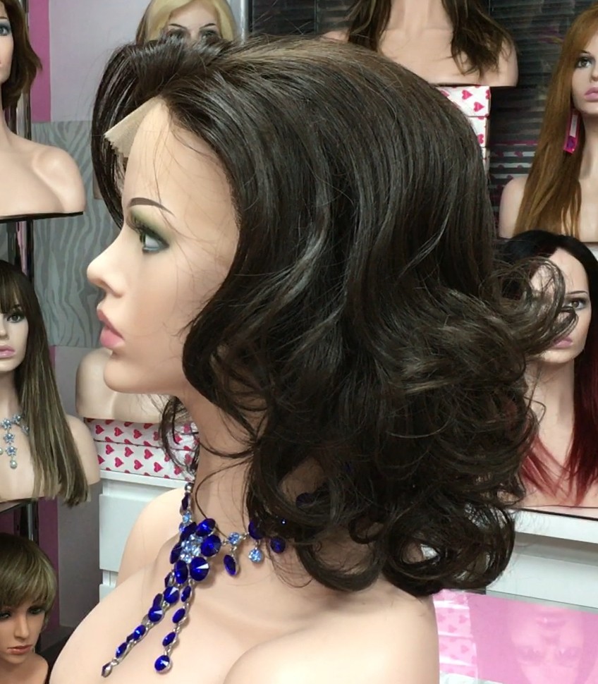 Peluca lace front MARIA ROSA MINI color 4 Star-10 Colageno