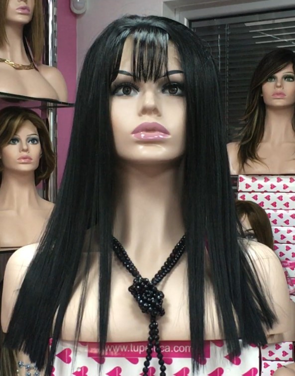 Peluca Lace front AMBAR color 1 Star-10 Colageno