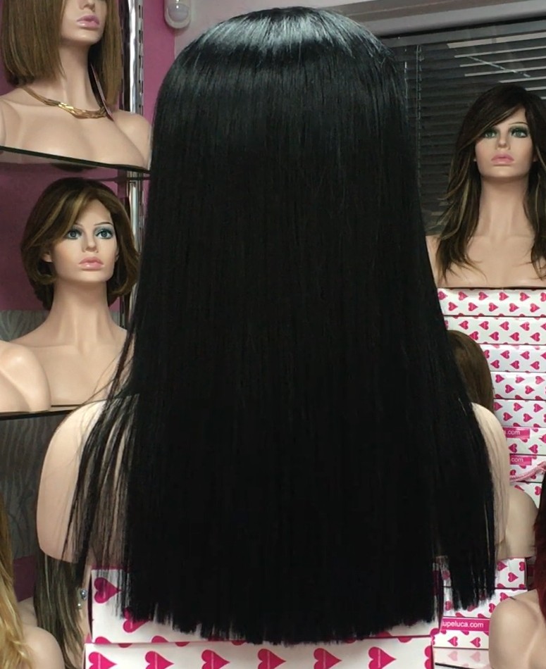 Peluca Lace front AMBAR color 1 Star-10 Colageno
