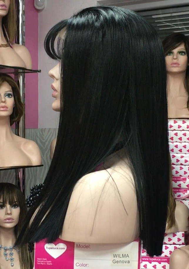 Peluca Lace front AMBAR color 1 Star-10 Colageno
