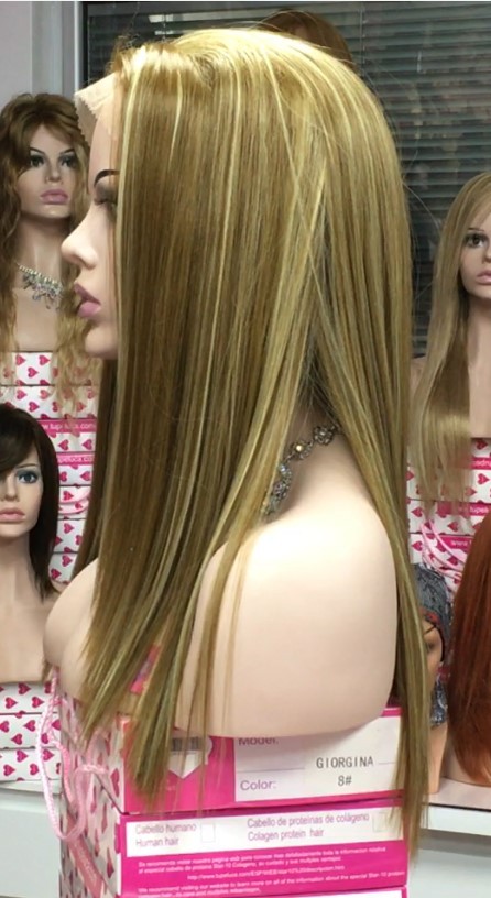 Peluca OLGA Lace front color 14h613 Star-10 Colageno