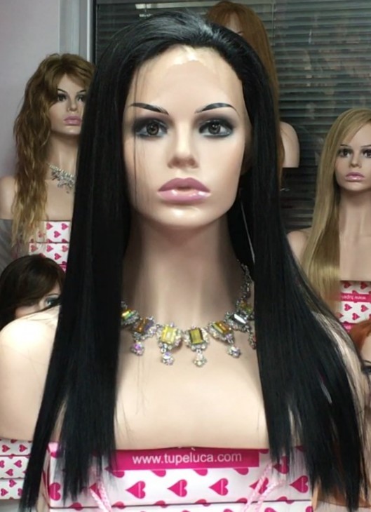 Peluca OLGA Lace front color 1 Star-10 Colageno
