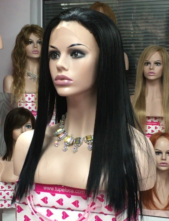 Peluca OLGA Lace front color 1 Star-10 Colageno