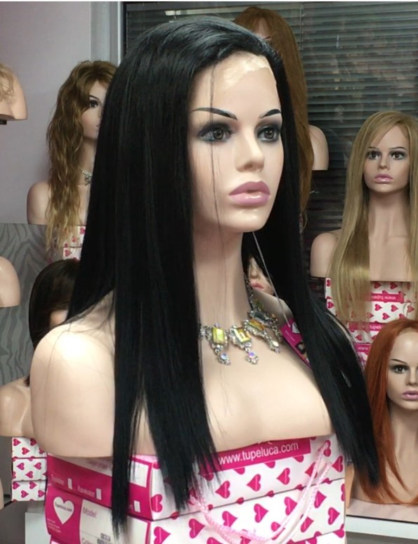 Peluca OLGA Lace front color 1 Star-10 Colageno