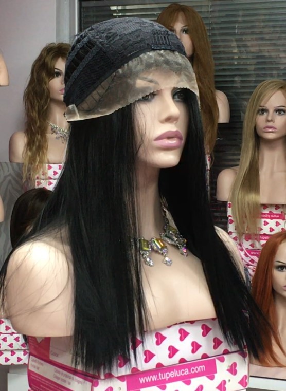 Peluca OLGA Lace front color 1 Star-10 Colageno