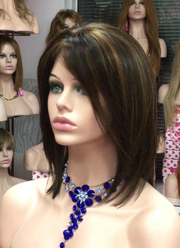 Peluca natural CECILIS color 2H5 Frontal de tul transparente