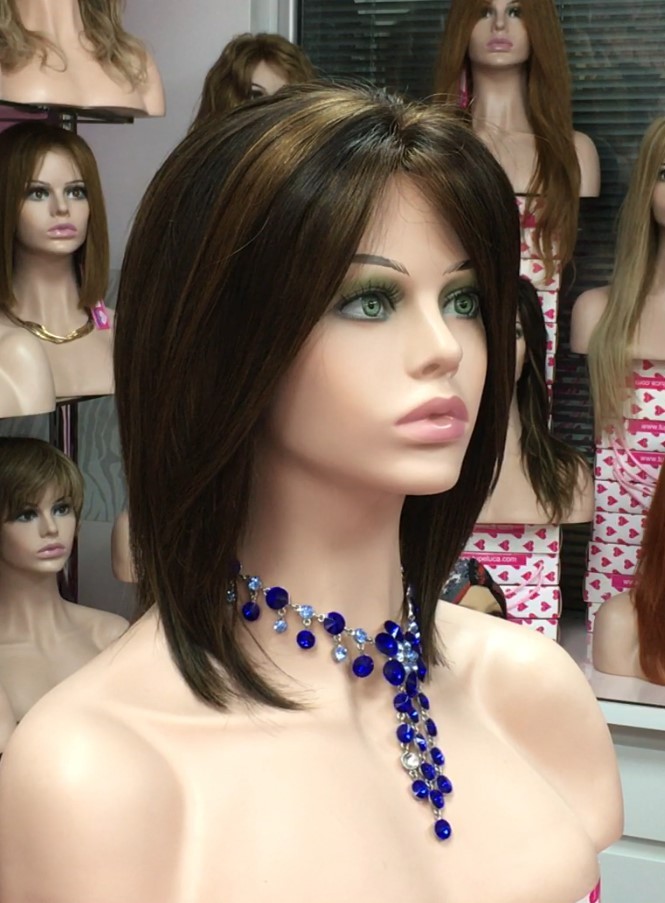 Peluca natural CECILIS color 2H5 Frontal de tul transparente
