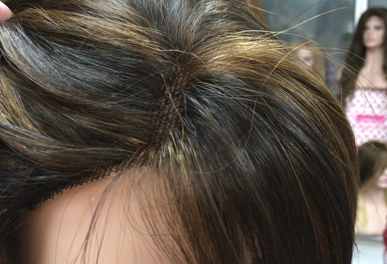 Peluca natural CECILIS color 2H5 Frontal de tul transparente