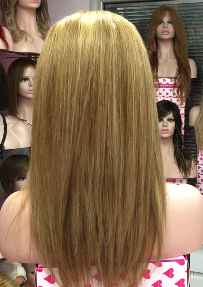 Peluca natural CLARA color 10H27BB Top de Tul ENTERO