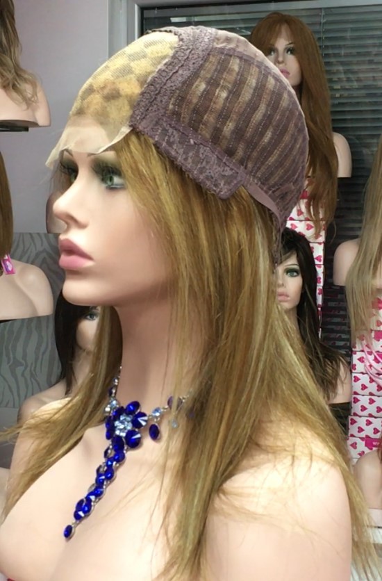 Peluca natural CLARA color 10H27BB Top de Tul ENTERO