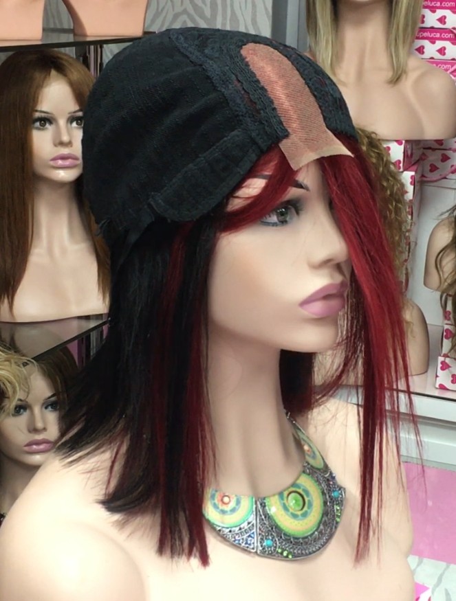 Peluca natural Melany color 1F39 RAYA de TUL