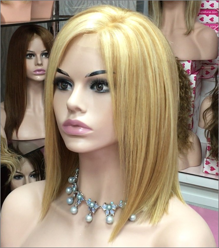 Peluca natural Melany color 27H613 RAYA de TUL