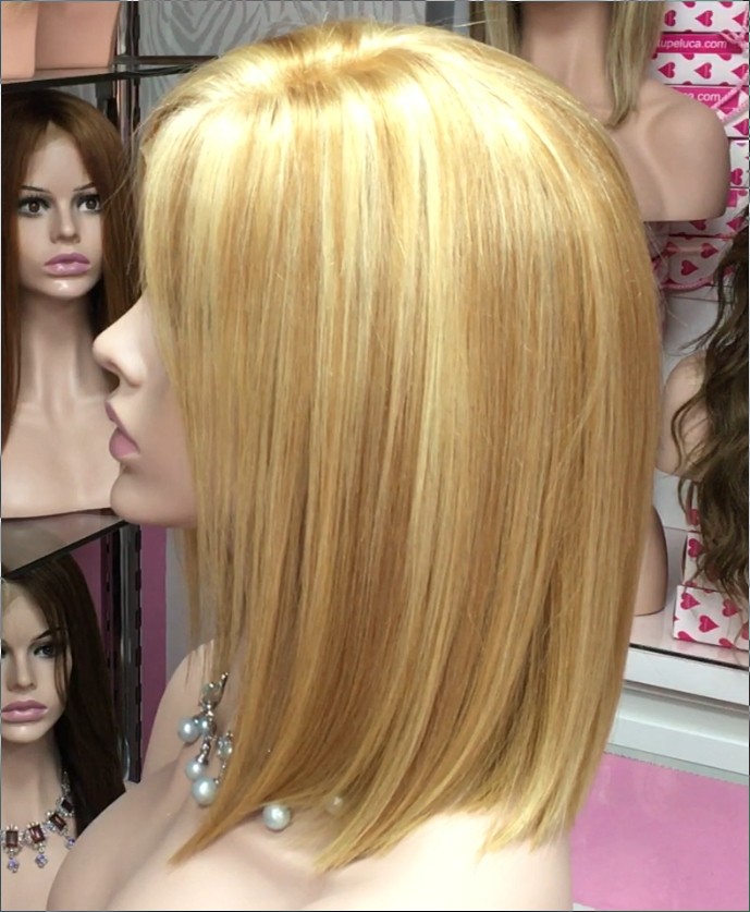 Peluca natural Melany color 27H613 RAYA de TUL