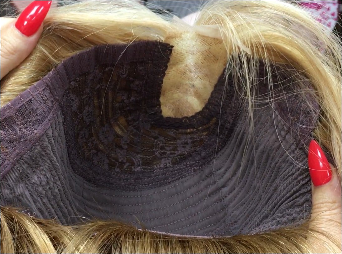 Peluca natural Melany color 27H613 RAYA de TUL