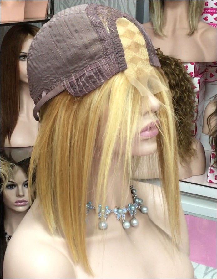 Peluca natural Melany color 27H613 RAYA de TUL