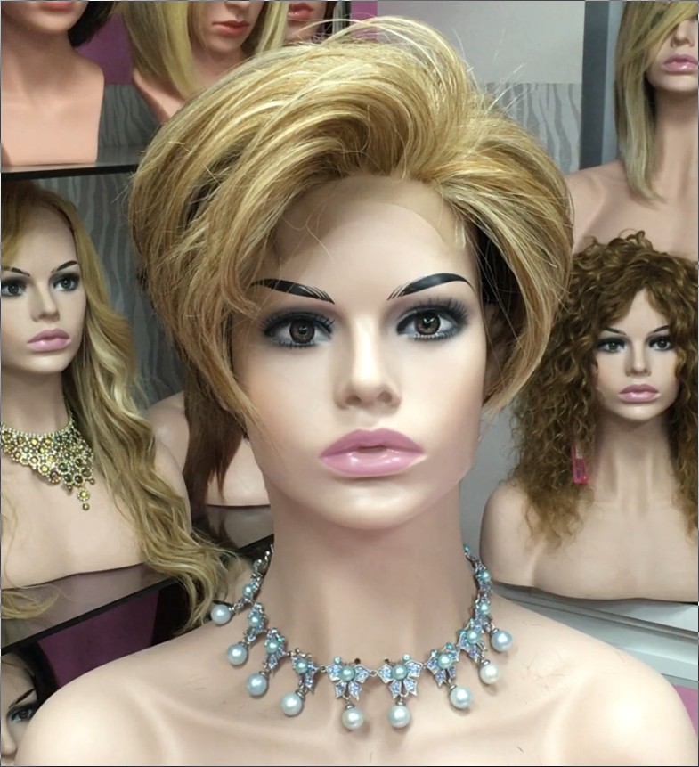 Peluca cabello natural Montse color 5 TOP de TULL color 8H18