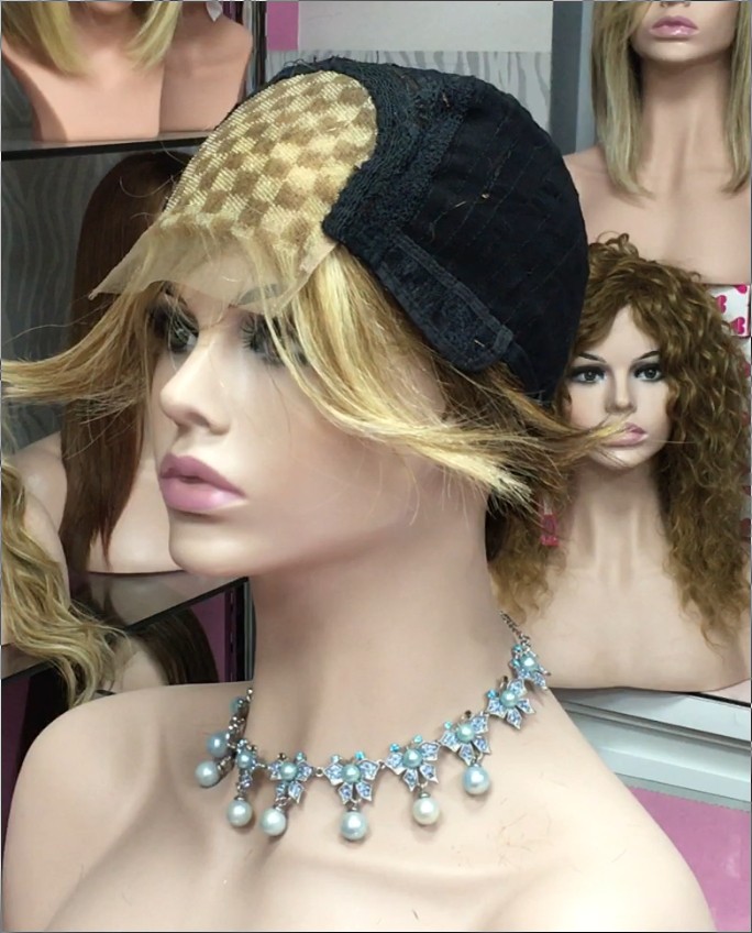 Peluca cabello natural Montse color 5 TOP de TULL color 8H18