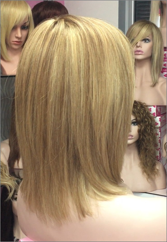 Peluca natural MARTINA color 10H27 confeccin a MAQUINA