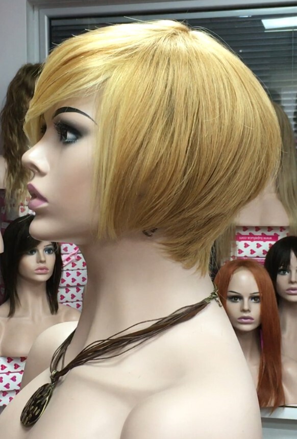 Peluca cabello natural Rebecca color 27F613 confecc. maquina