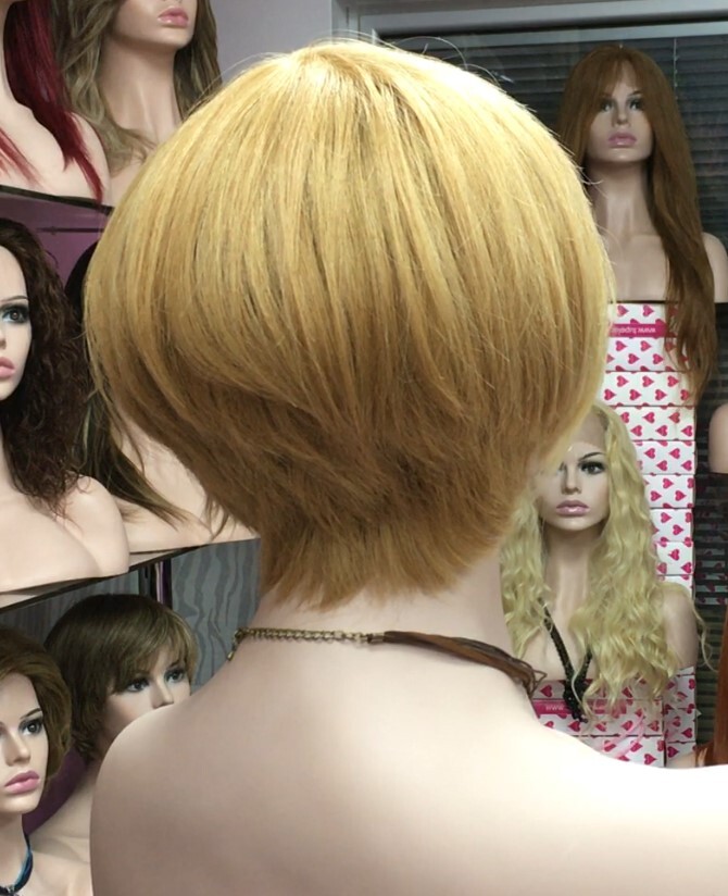 Peluca cabello natural Rebecca color 27F613 confecc. maquina