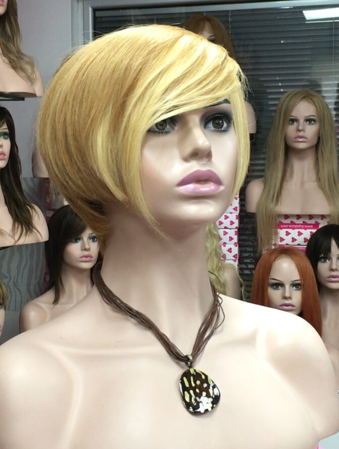 Peluca cabello natural Rebecca color 27F613 confecc. maquina