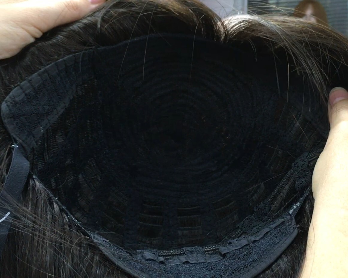 Peluca cabello natural VERONICA color 2 confecc.maquina