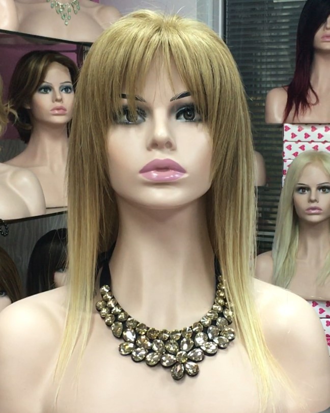 Peluca cabello natural Veronica FRONTAL de Tul color 14R18