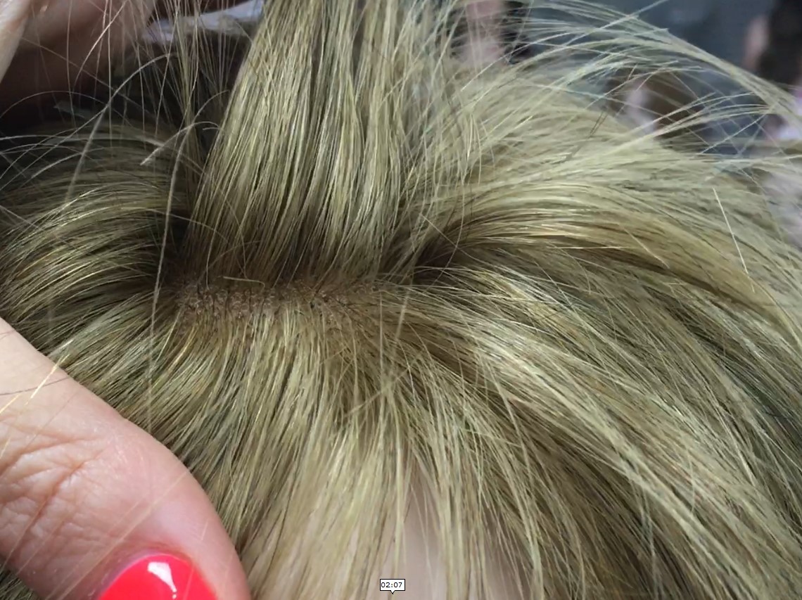 Peluca cabello natural Veronica FRONTAL de Tul color 14R18