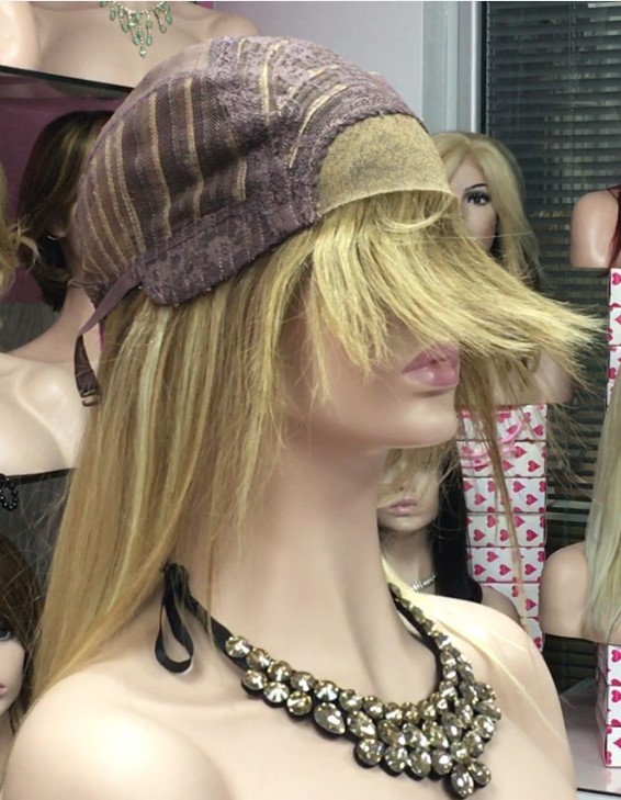 Peluca cabello natural Veronica FRONTAL de Tul color 14R18