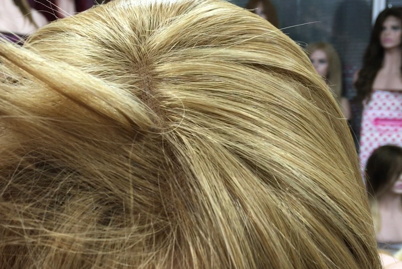 Peluca cabello natural Veronica color 27 TOP de Tul ENTERO transparente