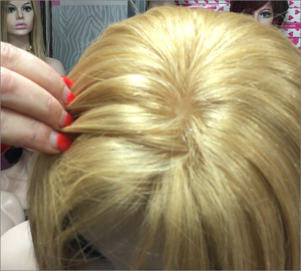 Peluca cabello natural Veronica TOP de TUL color 19T613