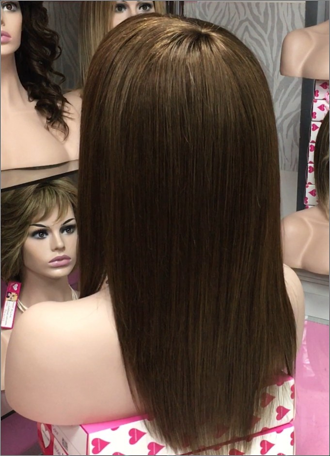 Peluca cabello natural Veronica maquina color 5