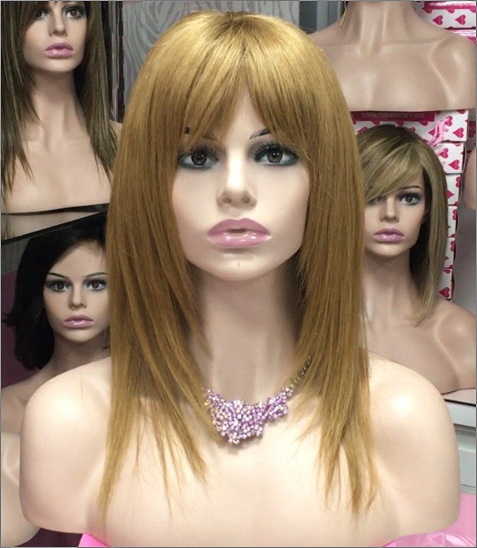 Peluca cabello natural Veronica TOP de TUL color 7 (tinte)