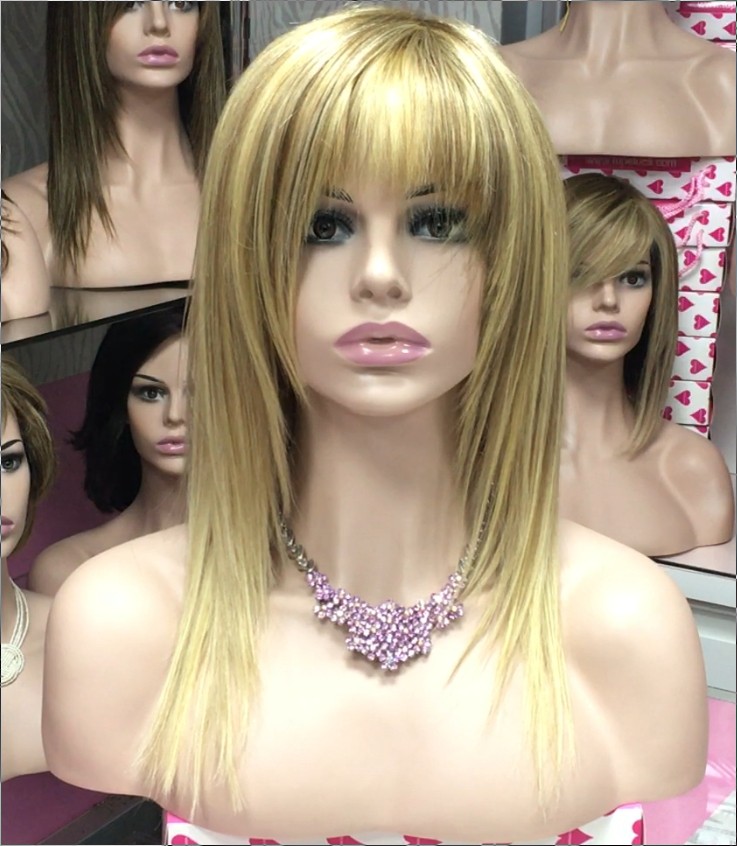 Peluca cabello natural Veronica (maquina) color 613H16