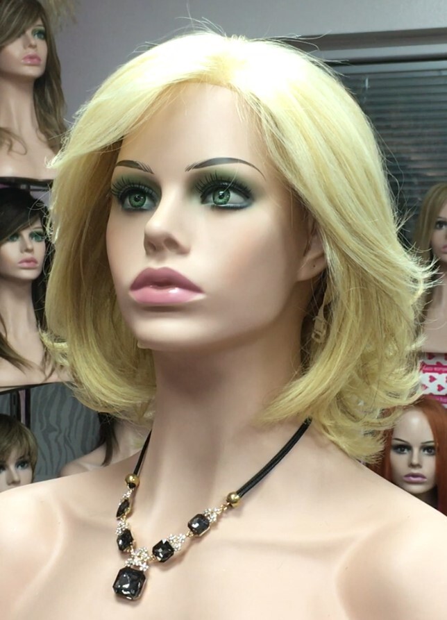 Peluca natural  WENDY color 18H613F613 Frontal de Tul transparente