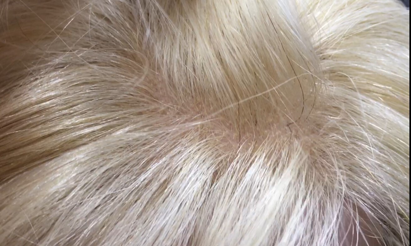 Peluca natural  WENDY color 18H613F613 Frontal de Tul transparente