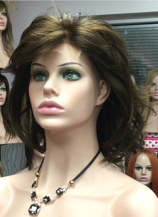 Peluca natural  WENDY color 2H5 Top de Tul transparente